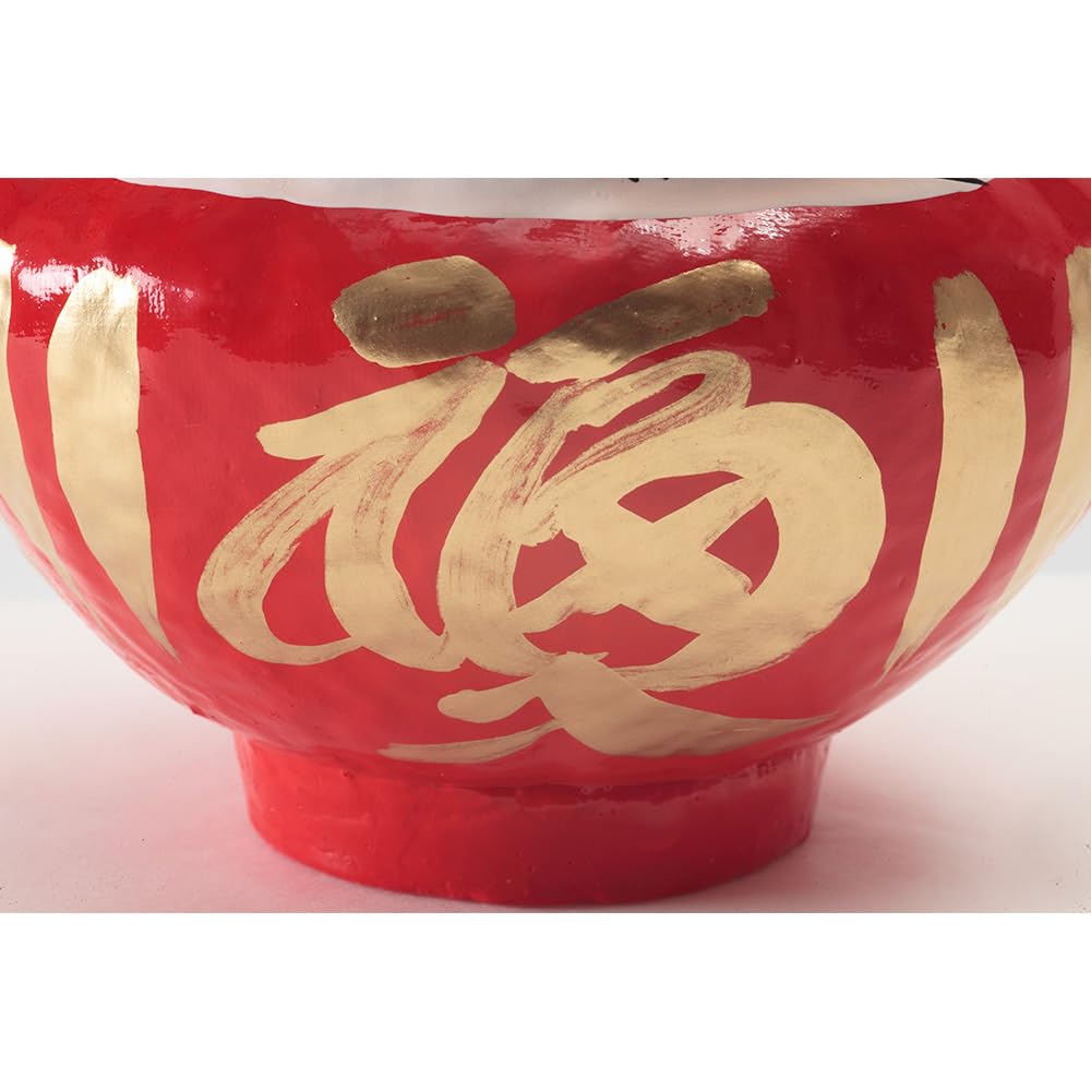 YOSHINOYA KYUBEI Daruma Doll 6.0 inch Japanese Good Luck Charm Made in Japan GDS-03-Z-US