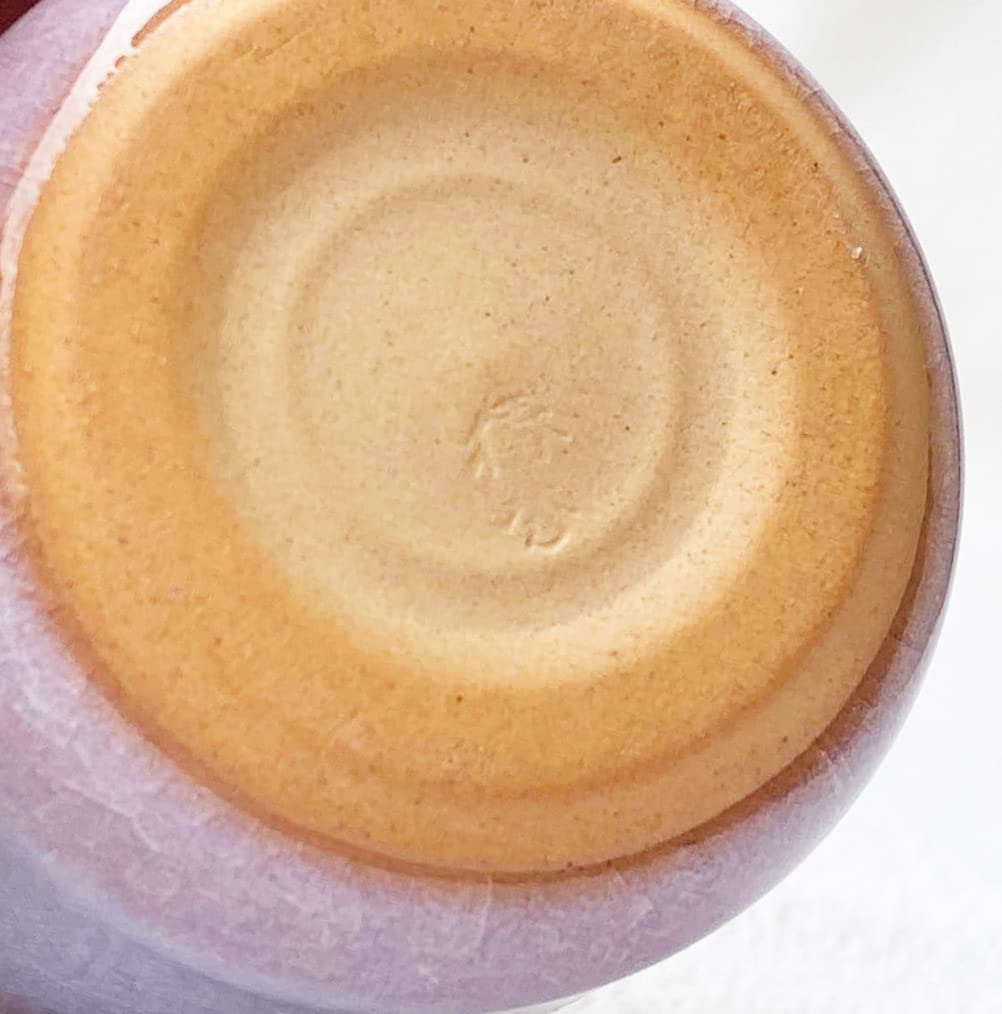 Manekineko-Ai Hagi yaki ware Guinomi Japanese pottery Sake cup Hagi Murasaki Purple Made in Japan