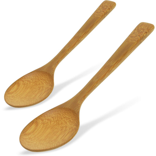 Morikuru Bamboo Curry Spoon 7.67 in (195mm), Wooden Tablespoon, Lightweight, Flatware, for Soup, Made in Japan, a Pack of Two