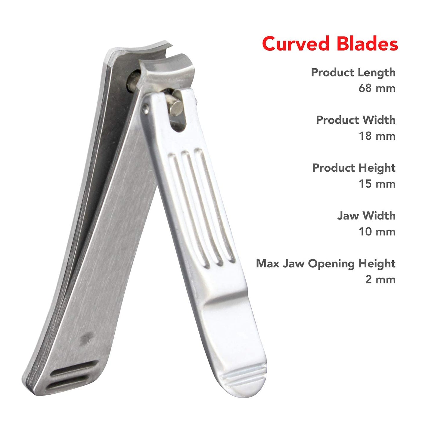Seki Edge Nail Clippers (SS-106) - Stainless Steel Fingernail Clippers for Men & Women - Sharp Cutting Edges for Thick Nails - Professional & Home Use - Made in Japan