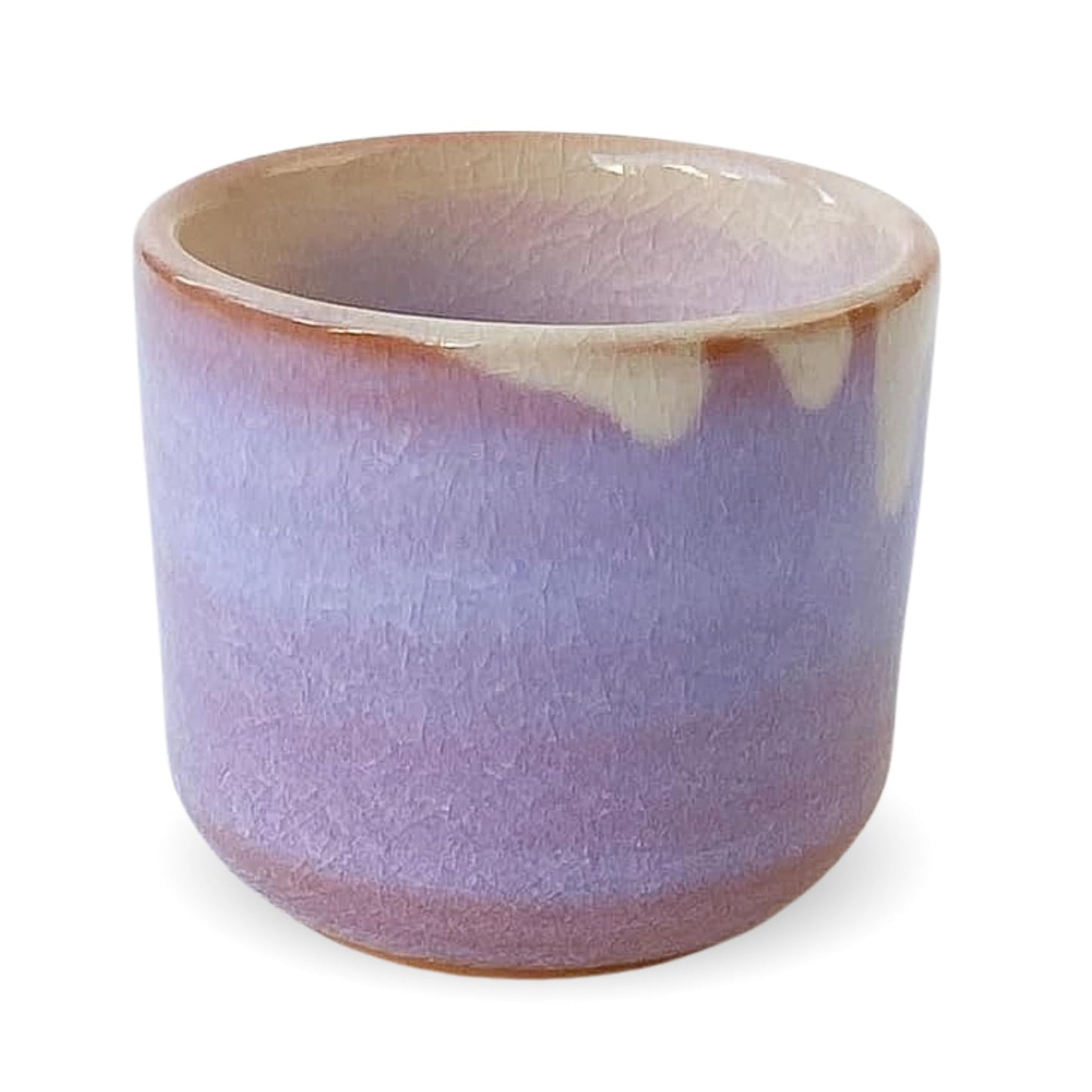 Manekineko-Ai Hagi yaki ware Guinomi Japanese pottery Sake cup Hagi Murasaki Purple Made in Japan