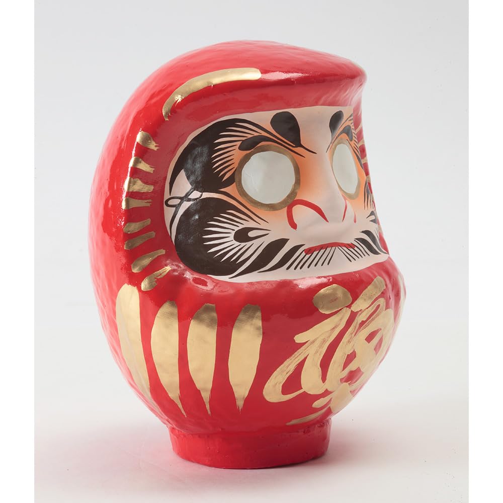 YOSHINOYA KYUBEI Daruma Doll 6.0 inch Japanese Good Luck Charm Made in Japan GDS-03-Z-US
