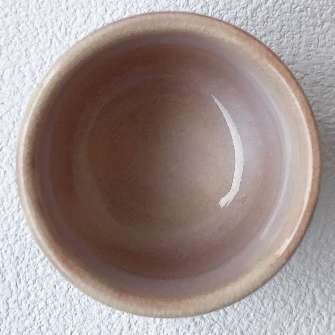 Manekineko-Ai Hagi yaki ware Guinomi Japanese pottery Sake cup Hagi Murasaki Purple Made in Japan