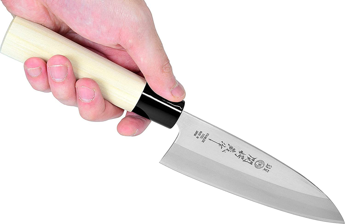 JapanBargain, Japanese Deba Knife, Stainless Steel Chef's Knife, Made in Japan (1, 160mm)