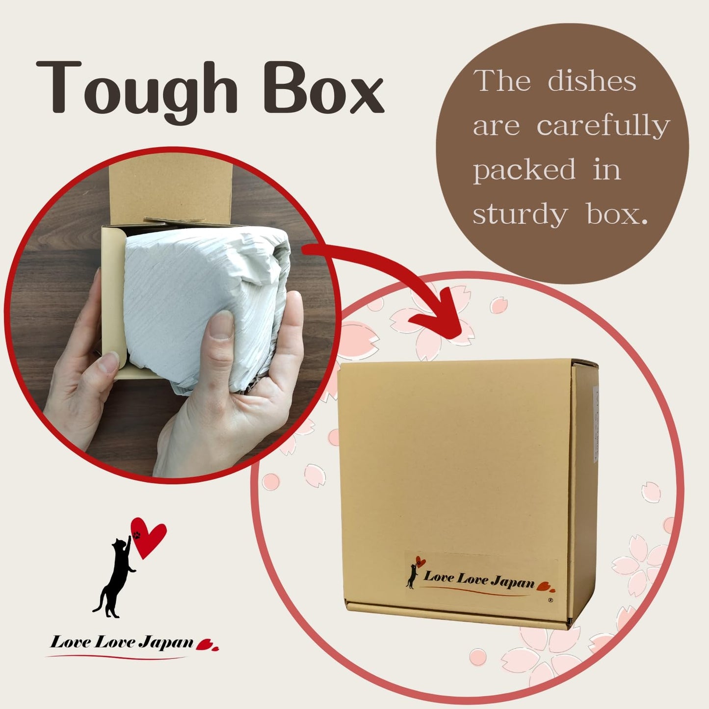 LOVE LOVE JAPAN Japanese Cat Design Ceramic Small Plates - Set of 4 - Great for Sushi, Dips, & Desserts, Cat Quintet