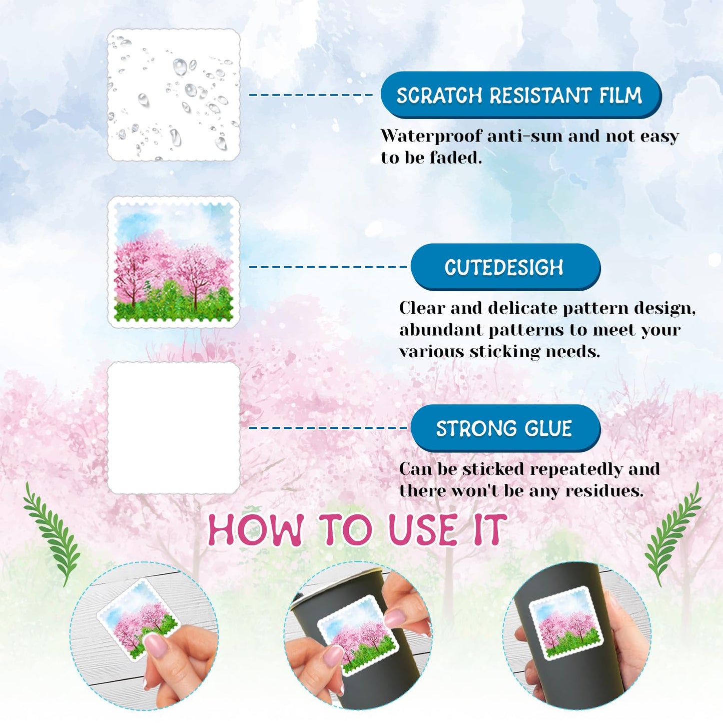 120 Pcs Japanese Stickers, Japan Japanese Birthday Party Decorations, Japan Themed Party Favors, Vinyl Waterproof Stickers for Journals Scrapbook Water Bottle Laptop