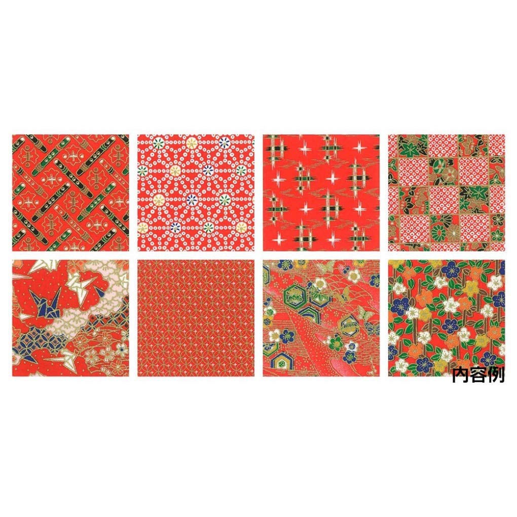 JapanBargain 2582, Japanese Yuzen Washi Paper Origami Paper Folding Paper for Kimono, 3-inch, Made in Japan, 80 Sheet