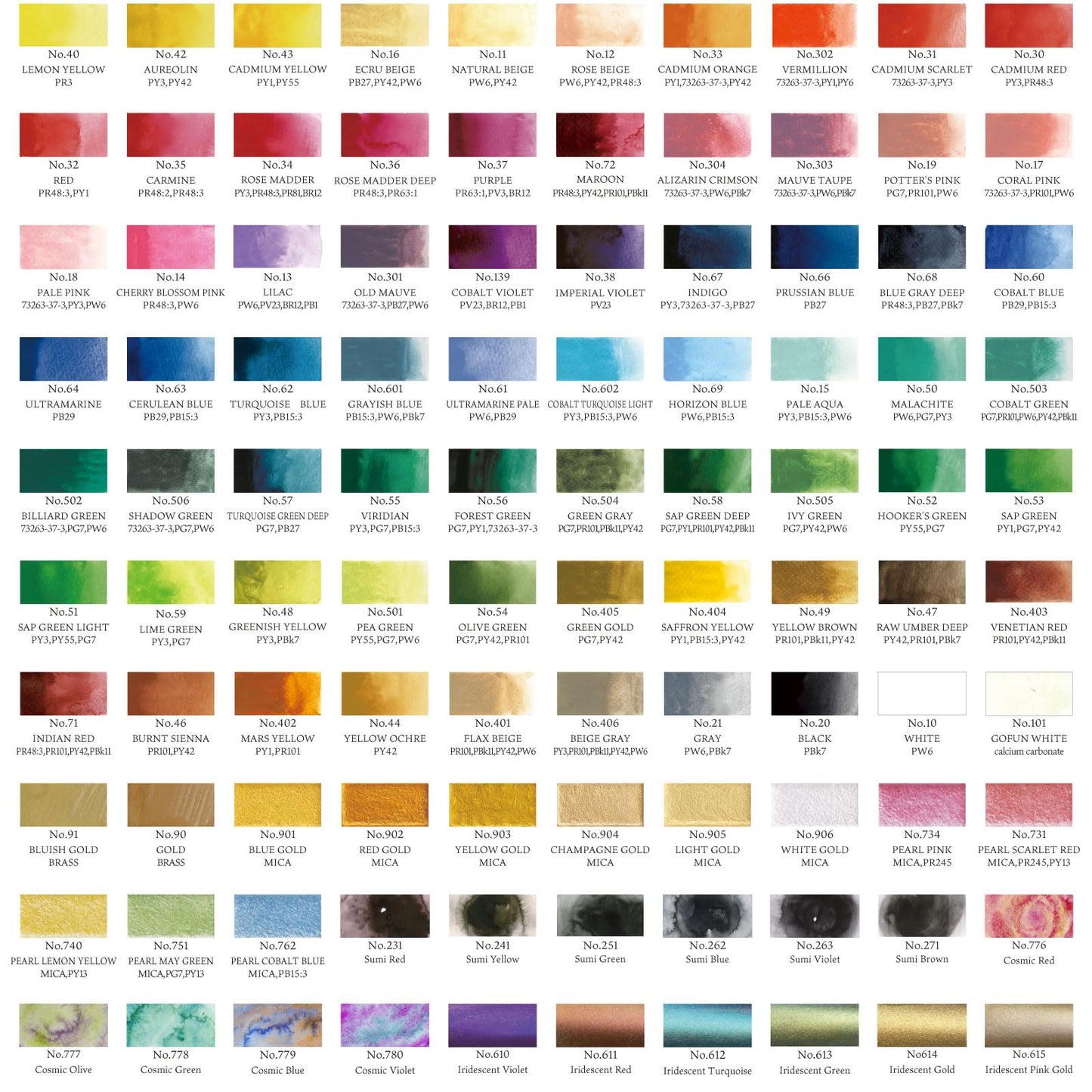 Kuretake GANSAI TAMBI Watercolor Paint Set 100 Colors with Wooden Box, Professional-quality art supplies for artists adult painting Non-Toxic, Made in Japan, MC20/100WD4